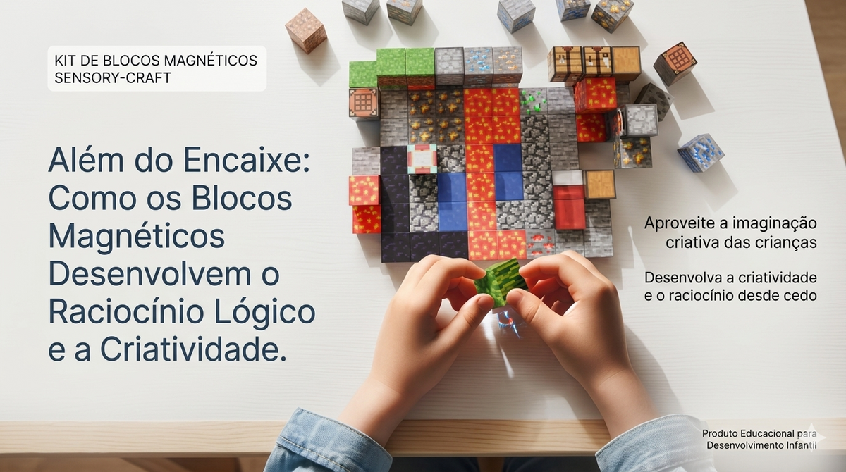 Além do Encaixe: Como os Blocos Magnéticos Desenvolvem o Raciocínio Lógico e a Criatividade