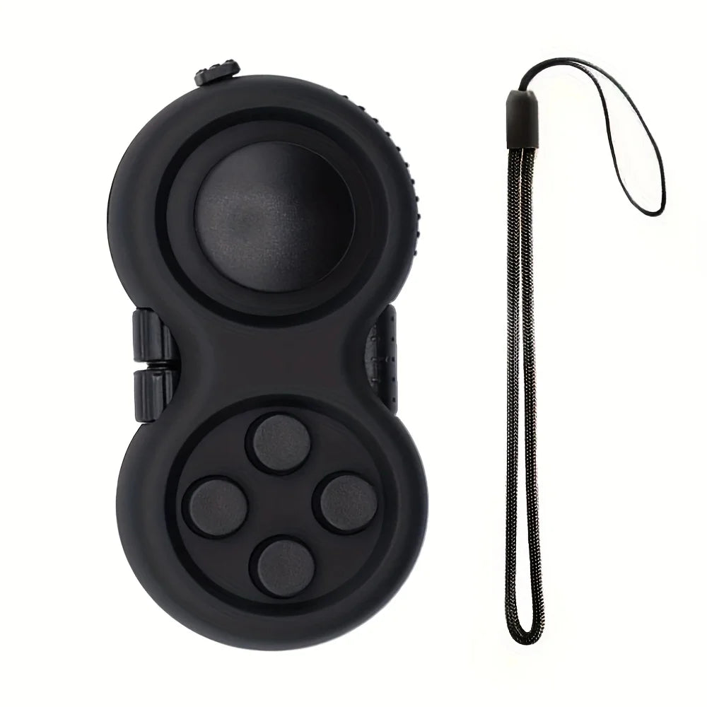 Controle Fidget Pad Retrô Zemkids com 8 funções, brinquedo sensorial antiestresse e para ajudar na concentração.