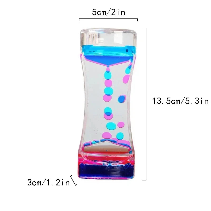 Ampulheta Líquida Sensorial Premium – Cronômetro Visual para Calma e Foco - Zem Kids