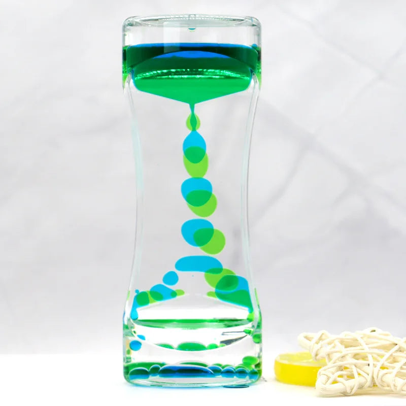 Ampulheta Líquida Sensorial Premium – Cronômetro Visual para Calma e Foco - Zem Kids