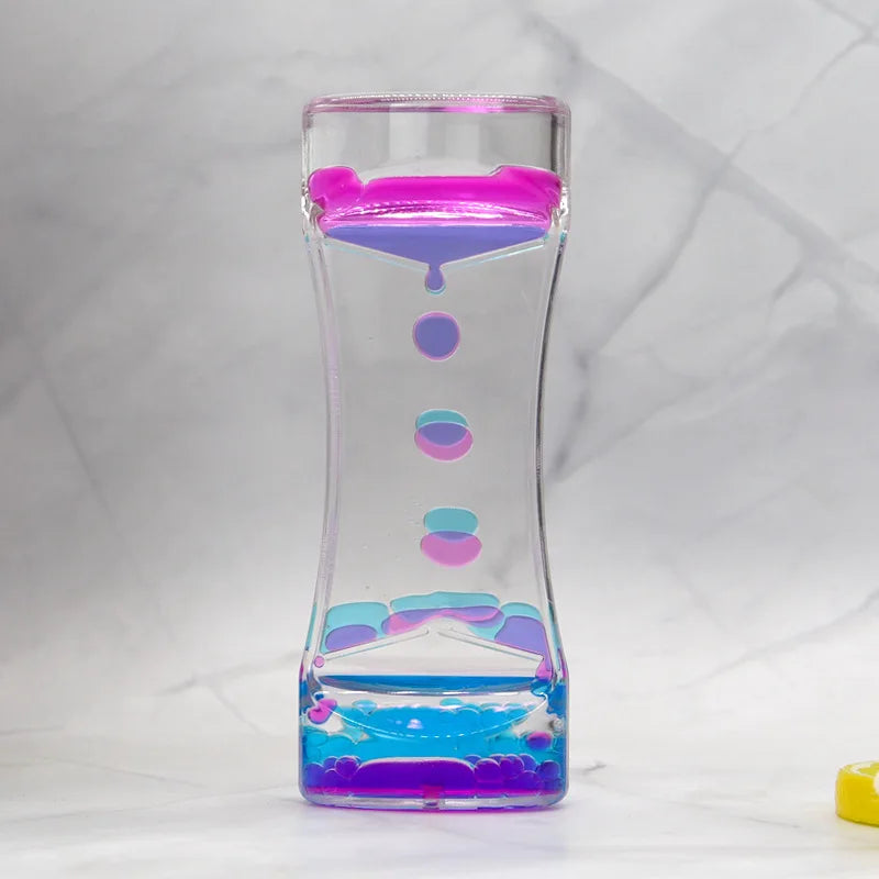 Ampulheta Líquida Sensorial Premium – Cronômetro Visual para Calma e Foco - Zem Kids