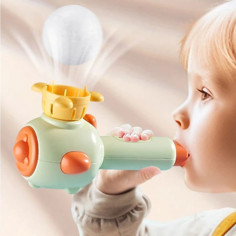 Treinador de Sopro e Fluxo de Ar 3 em 1 – Exercitador Respiratório para Desenvolvimento da Fala - Zem Kids