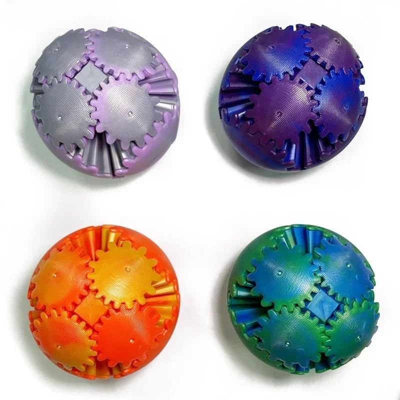 Bola de Engrenagem 3D Articulada: Fidget Toy Giratório e Anti-estresse