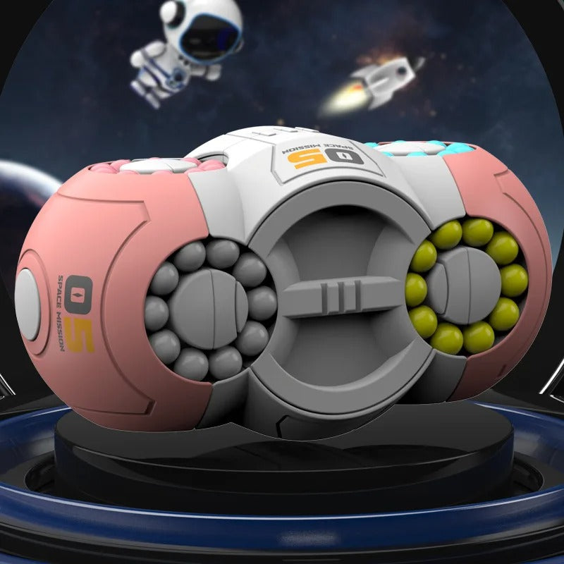 Giroscópio orbital de oito lados da Zem Kids, brinquedo sensorial anti-estresse e fidget para diversão e relaxamento.