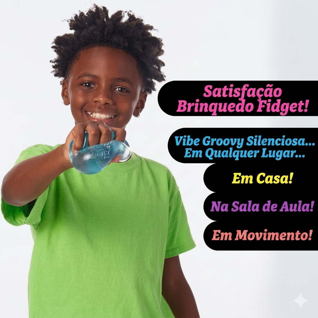 Cubo sensorial Nice Cube da Zem Kids, brinquedo fidget anti-estresse maleável para foco e calma, com cores vibrantes e textura macia.