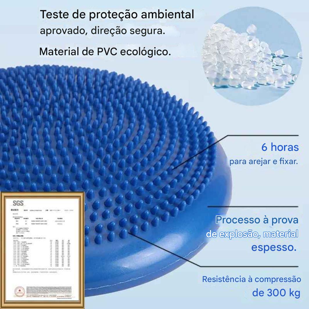 Assento Sensorial de Foco e Equilíbrio – Almofada Inflável Terapêutica para TDAH e Integração Sensorial - Zem Kids