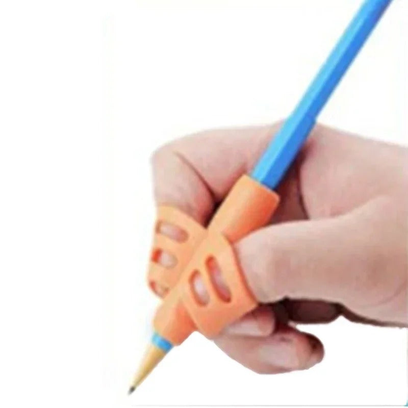 Guia de Escrita Ergonômico Silicone Soft – Kit com 4 Unidades para Correção de Postura e Pinça - Zem Kids