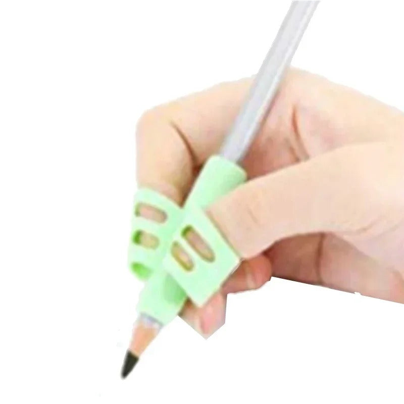 Guia de Escrita Ergonômico Silicone Soft – Kit com 4 Unidades para Correção de Postura e Pinça - Zem Kids