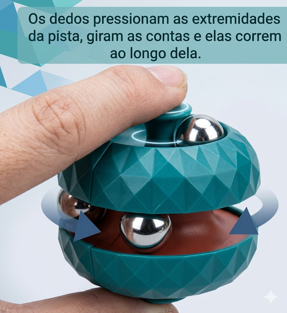 Esfera Orbit: brinquedo sensorial antiestresse da Zem Kids, cubo mágico de órbita colorido para descompressão e foco.