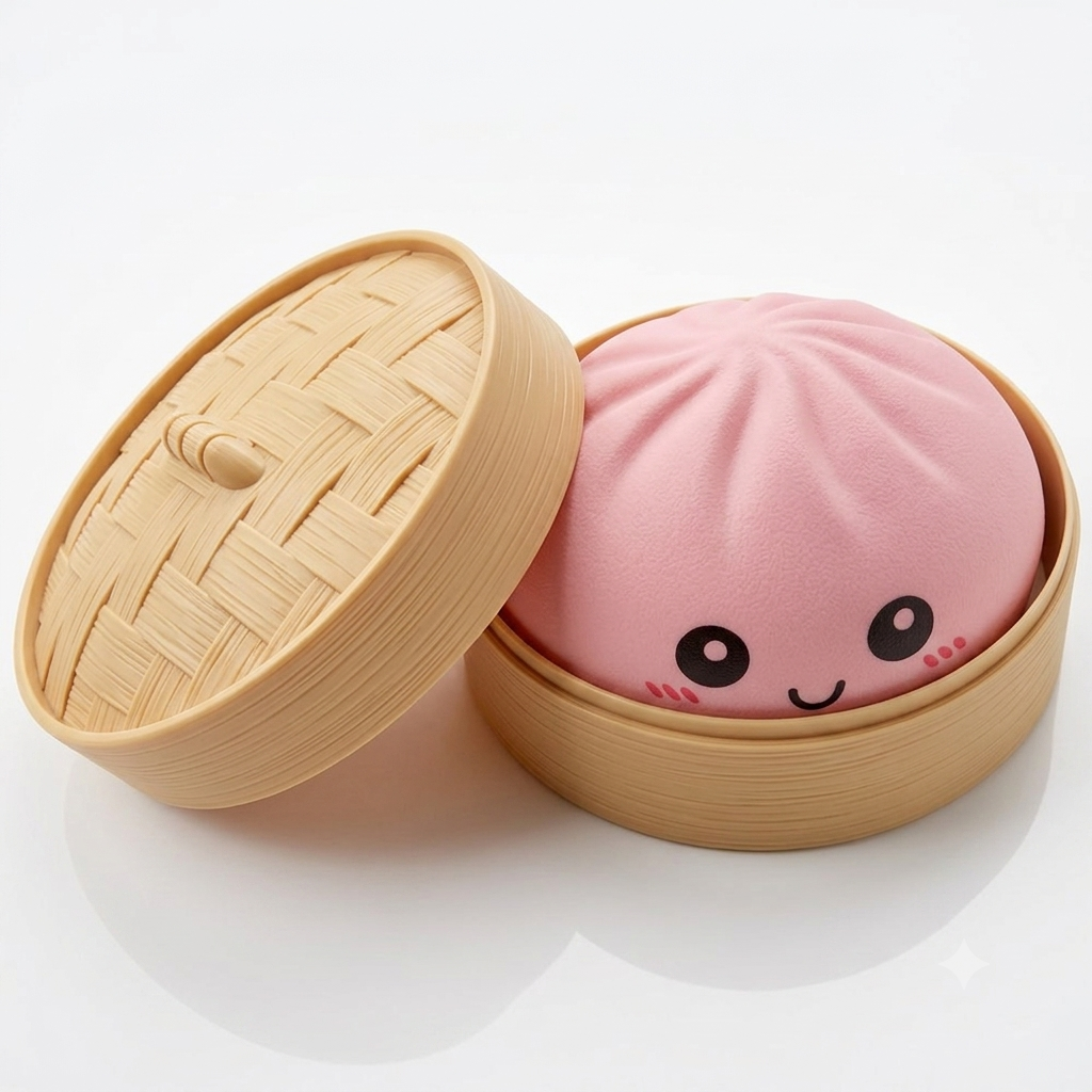 Pãozinho Sensorial Sorridente - Fidget Toy Anti-Stress de Silicone Macio Zemkids