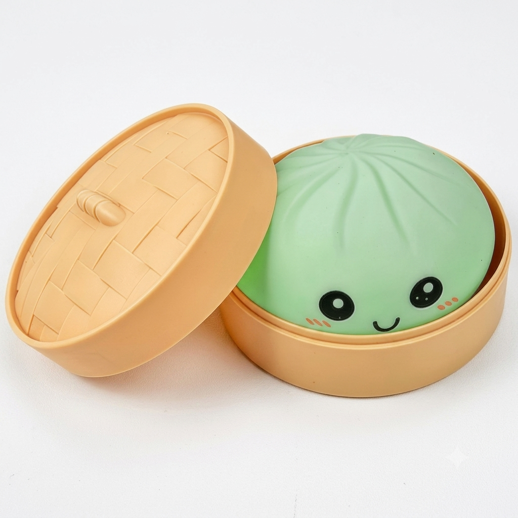 Pãozinho Sensorial Sorridente - Fidget Toy Anti-Stress de Silicone Macio Zemkids