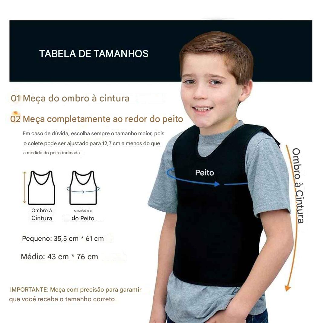 Colete de Compressão Sensorial Zem Kids – Abraço Terapêutico para Foco e Calma (Autismo e TDAH) - Zem Kids