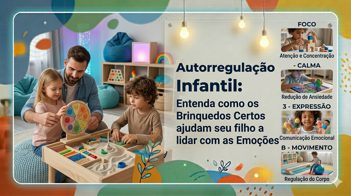Autorregulação Infantil: Entenda como os Brinquedos Certos ajudam seu filho a lidar com as Emoções
