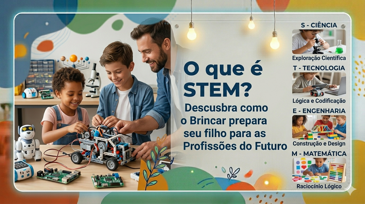 O que é STEM? Descubra como o Brincar prepara seu filho para as Profissões do Futuro