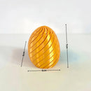Ovo Articulado Geométrico 3D: Fidget Toy Sensorial e Anti-estresse Silk Gold