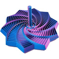 Brinquedo sensorial Estrela Sensorial 3D Hexa-Flow da Zem Kids, girador expansível anti-estresse em cores vibrantes