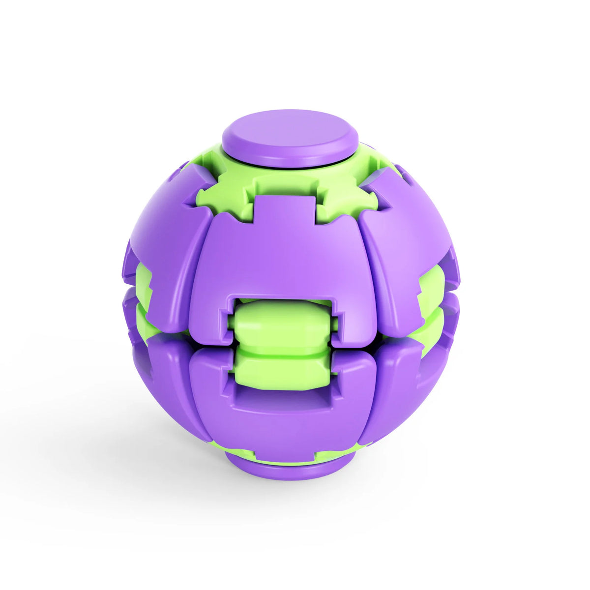 Bola sensorial cinética 3D Gear Ball da Zem Kids, brinquedo antiestresse com cores vibrantes e movimento espiral.
