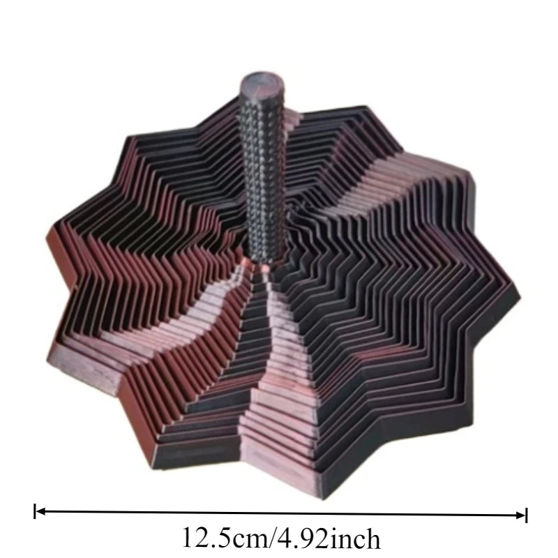Brinquedo sensorial Estrela Sensorial 3D Hexa-Flow Zem Kids, girador expansível anti-estresse em cores vibrantes.