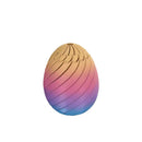 Ovo Articulado Geométrico 3D: Fidget Toy Sensorial e Anti-estresse Silk Gold