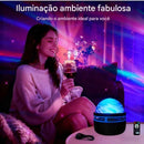 Luminária Projetora Aurora RGB – Abajur Inteligente e Projetor de Galáxia 2 em 1 - Zem Kids