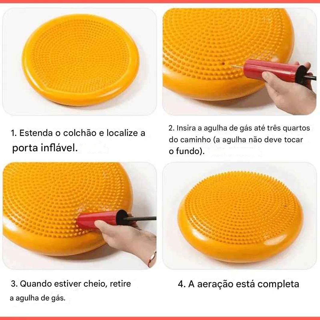 Assento Sensorial de Foco e Equilíbrio – Almofada Inflável Terapêutica para TDAH e Integração Sensorial - Zem Kids