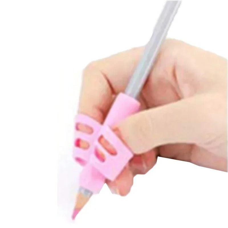 Guia de Escrita Ergonômico Silicone Soft – Kit com 4 Unidades para Correção de Postura e Pinça - Zem Kids