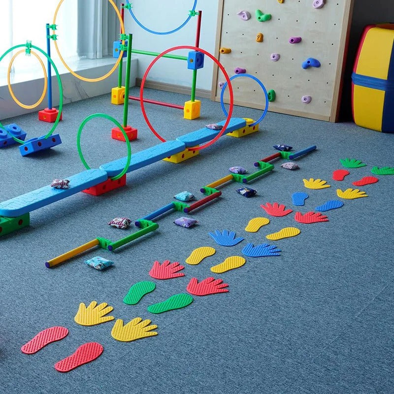 Kit Circuito Psicomotor Zem Kids – Trilhas Sensoriais Mãos e Pés (Coordenação e Foco) - Zem Kids