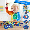 Maleta Sensorial Montessori Premium – 16 Atividades de Coordenação Motora e Vida Diária - Zem Kids