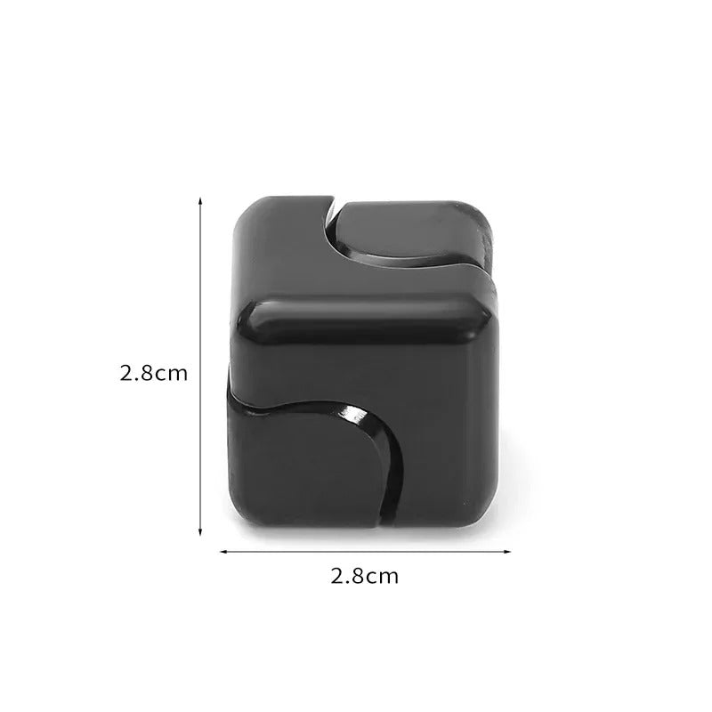 Cubo giroscópio metálico premium Zem Kids, brinquedo sensorial 2 em 1 para relaxamento e alívio da ansiedade.