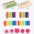 Brinquedo Educacional Montessori 3D - Classificação de Formas e Cores em Madeira