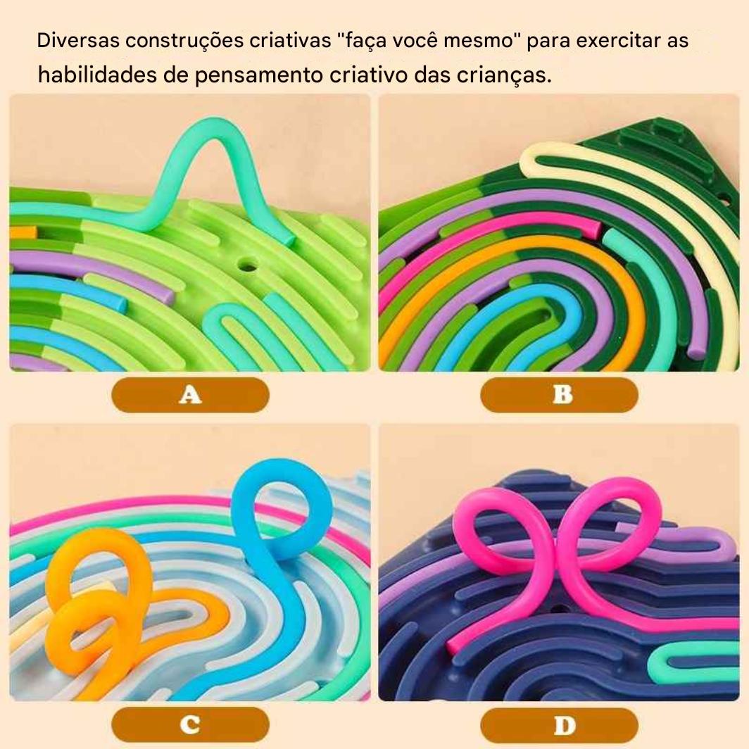 Placa Sensorial SilentFlow – Brinquedo Terapêutico de Silicone para Foco e Calma - Zem Kids