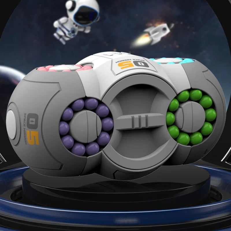 Giroscópio orbital de oito lados da Zem Kids, brinquedo sensorial fidget, mecanismo de rotação anti-estresse para adultos.