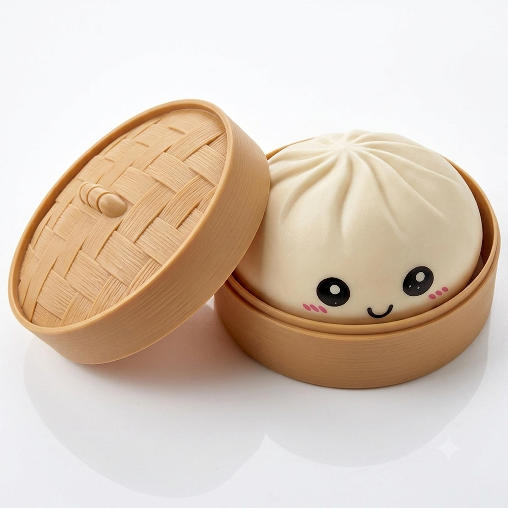 Pãozinho Sensorial Sorridente - Fidget Toy Anti-Stress de Silicone Macio Zemkids