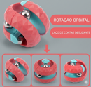 Esfera Orbit: Cubo Mágico de Órbita Zem Kids, brinquedo sensorial anti-estresse com cores vibrantes e superfície texturizada.