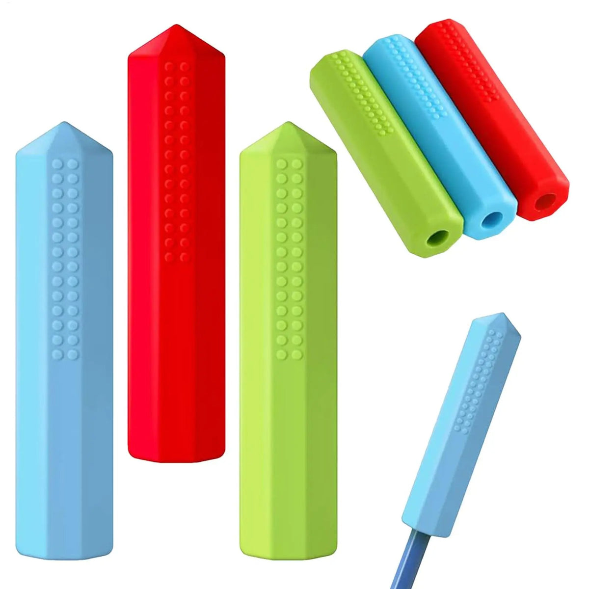 Capas Sensoriais Cristal para Lápis – Kit com 3 Unidades para Foco e Autorregulação - Zem Kids