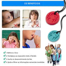 Colar Sensorial Circular Spider – Mordedor de Silicone para Foco e Alívio da Ansiedade - Zem Kids