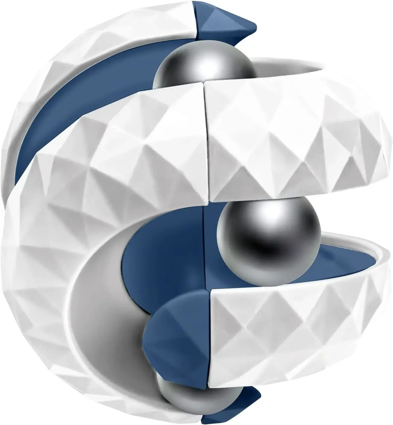 Criança brincando com a Orbit Sphere, cubo mágico de órbita anti-estresse da Zem Kids, brinquedos sensoriais para concentração e diversão.