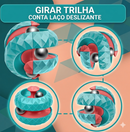 Cubo de Órbita Zem Kids, brinquedo sensorial anti-estresse para crianças, com design colorido e formas que estimulam foco e atenção.