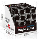 Cubo Mágico Magnético Infinito 3D: Quebra-Cabeça Geométrico e Fidget Toy Anti-estresse