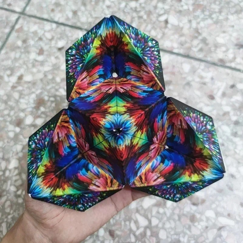 Cubo Mágico Magnético Infinito 3D: Quebra-Cabeça Geométrico e Fidget Toy Anti-estresse