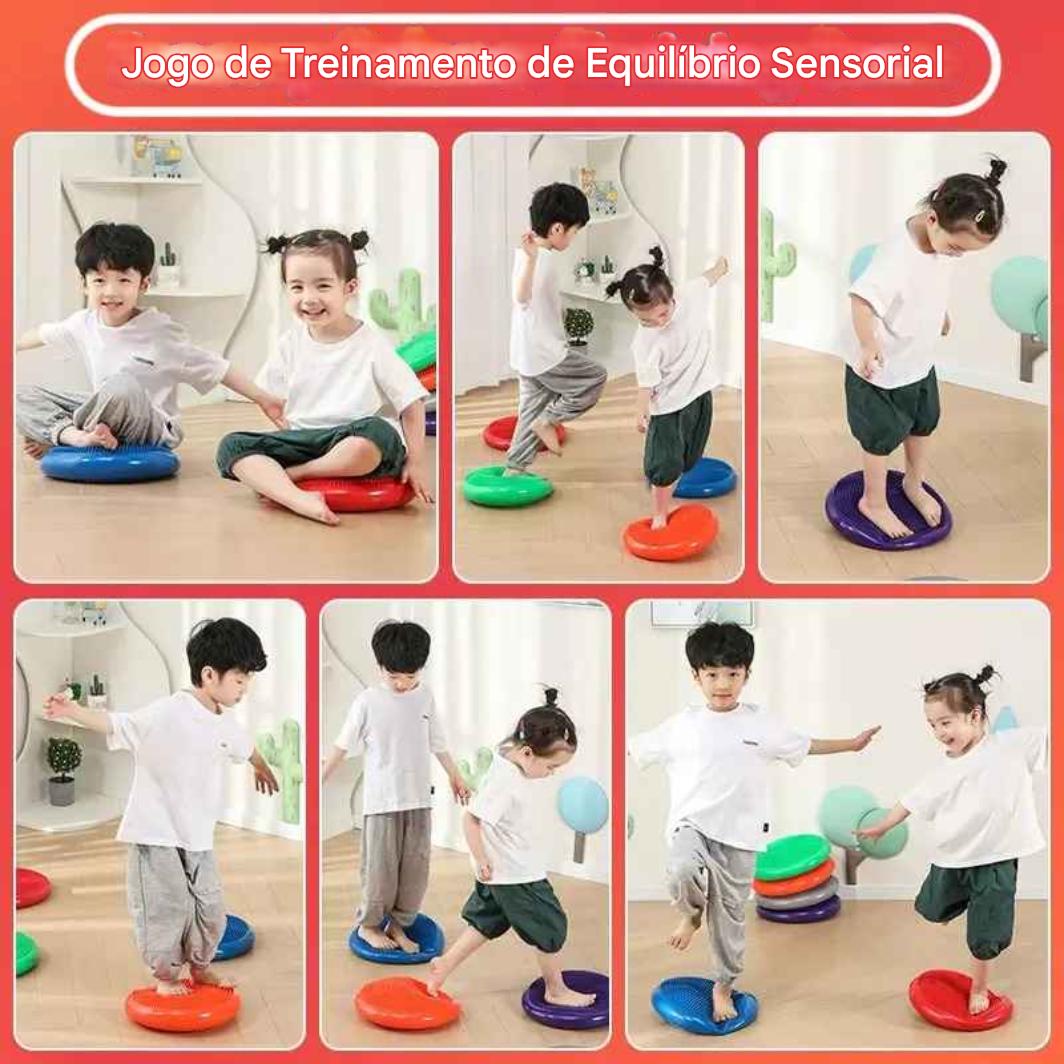 Assento Sensorial de Foco e Equilíbrio – Almofada Inflável Terapêutica para TDAH e Integração Sensorial - Zem Kids