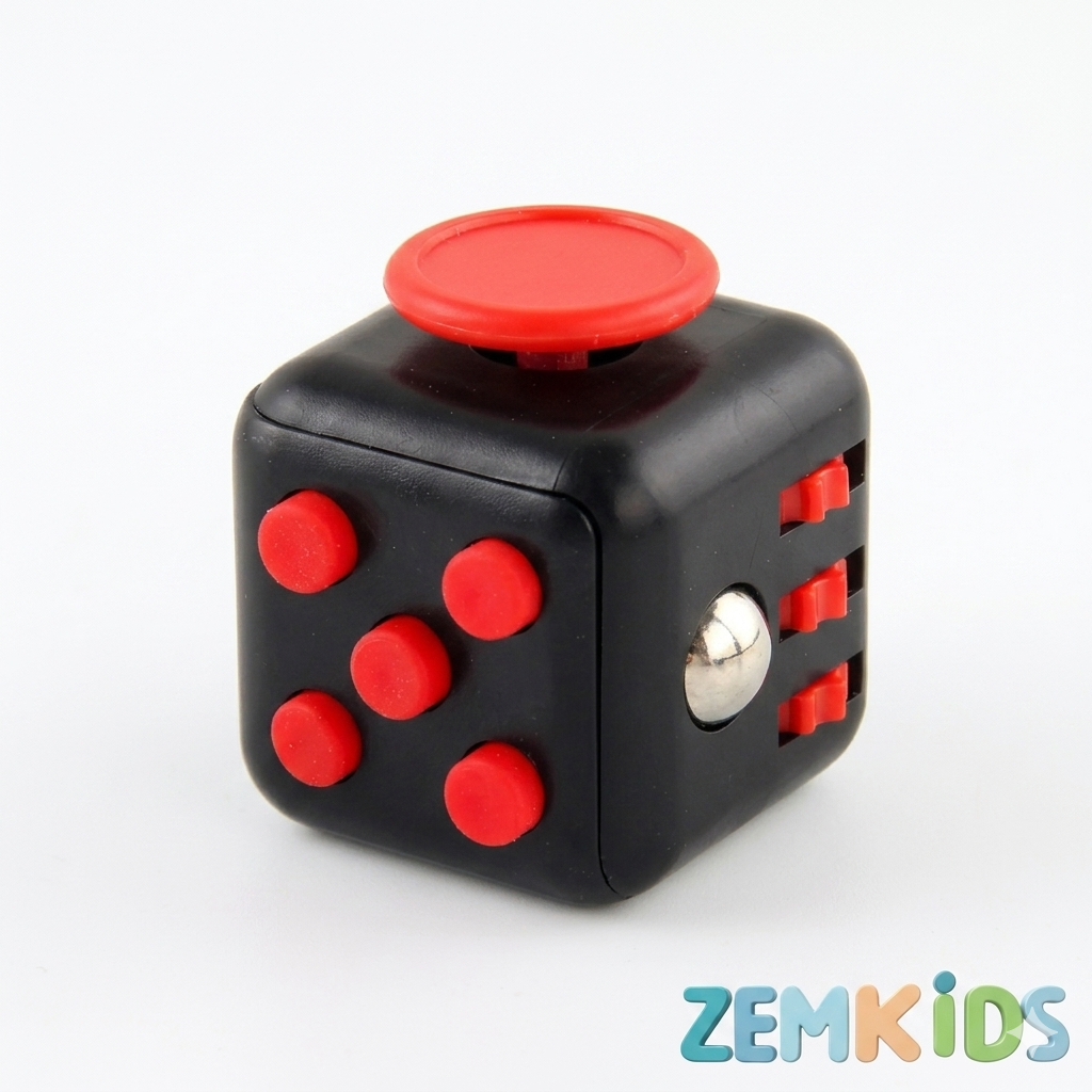 Cubo de regulação sensorial ZemKids, brinquedo antiestresse com zonas visuais de emoções para crianças, ferramenta de fidget.