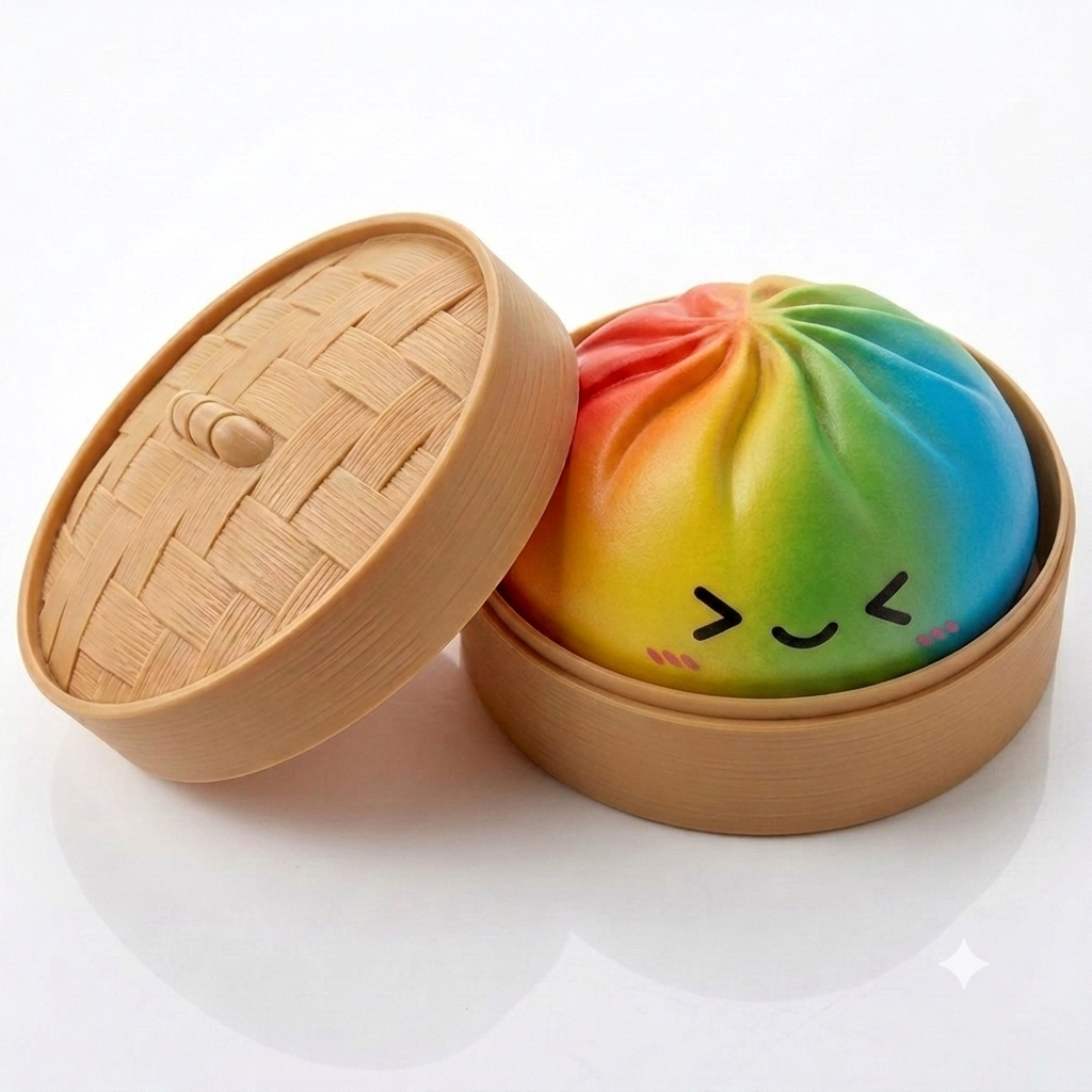 Pãozinho Sensorial Sorridente - Fidget Toy Anti-Stress de Silicone Macio Zemkids