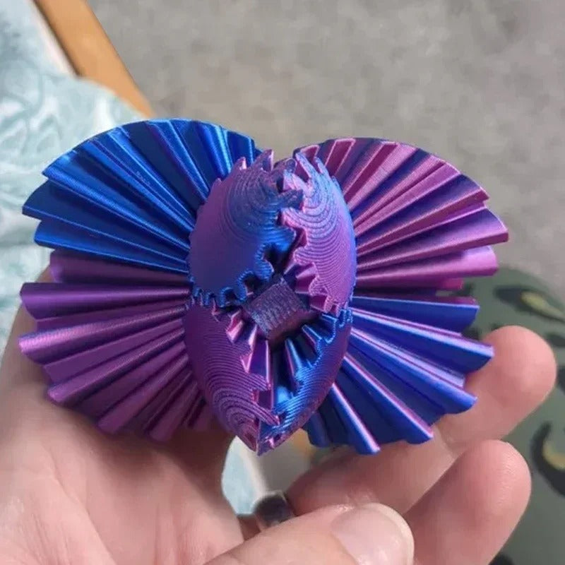 Bola de Engrenagem 3D Articulada: Fidget Toy Giratório e Anti-estresse