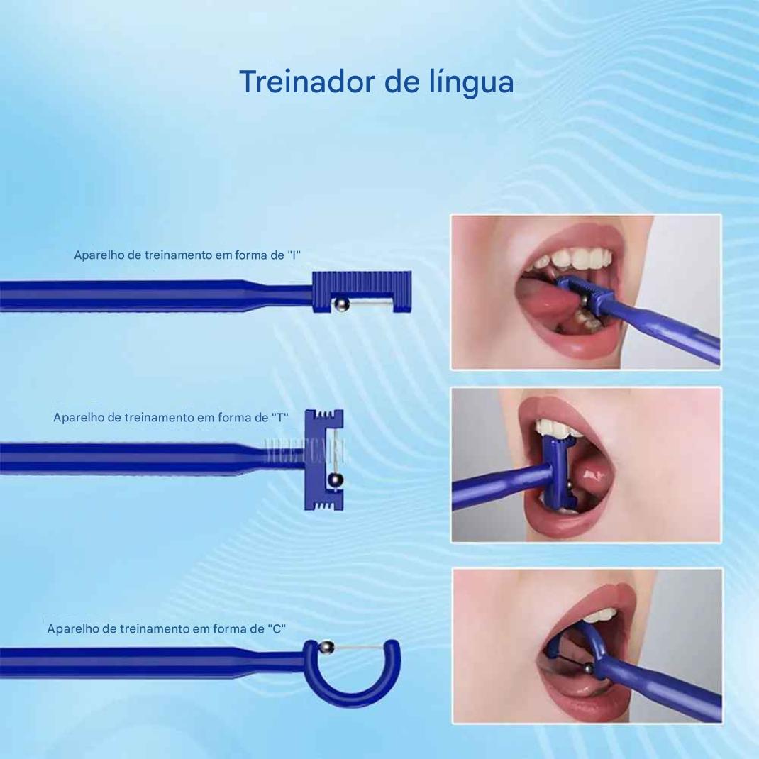 Kit Fonoaudiológico de Treinamento da Língua – Exercitador de Força e Dicção (4 Peças) - Zem Kids