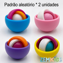 Giroscópio Fidget 3D sensorial da Zem Kids, brinquedo para aliviar ansiedade e TDAH, com esfera de foco.