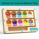 Labirinto magnético educativo da Zem Kids, brinquedo sensorial com cores vibrantes para treino de foco e contagem para crianças.