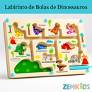 Labirinto magnético educativo com tema de dinossauro, brinquedo sensorial para treino de foco e desenvolvimento cognitivo.