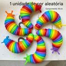Lesma Articulada Sensorial ASMR – Brinquedo Fidget Flexível Zem Kids - Zem Kids