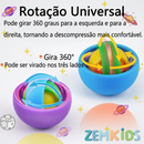 Giroscópio fidget 3D da Zem Kids, brinquedo sensorial para melhorar concentração, aliviar ansiedade e TDAH em crianças.